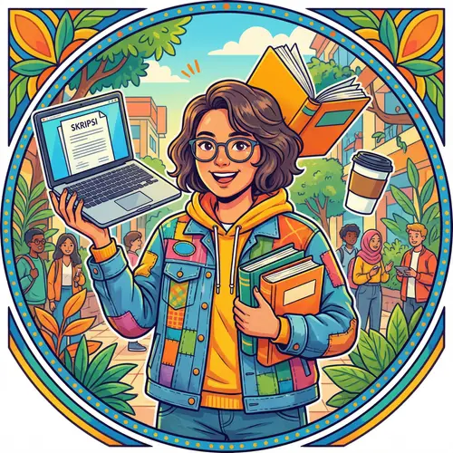 Vibrant College Student Image for Social Media Profile
