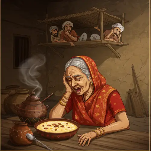 The Clever Old Woman and the Thieves' Dilemma