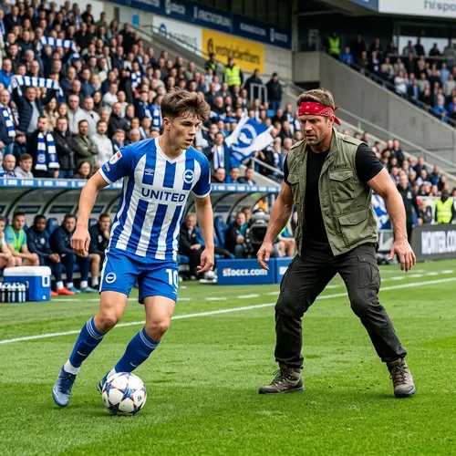Thrilling Showdown: Soccer Pro vs. Muscular Challenger