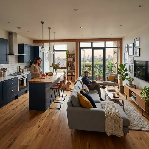 Stylish Kitchen Living Combo Ideas