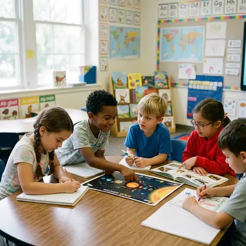 Children Learning: Engaging Educational Moments