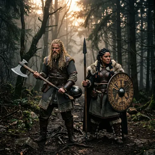 Epic Battle Prep of Viking Warriors