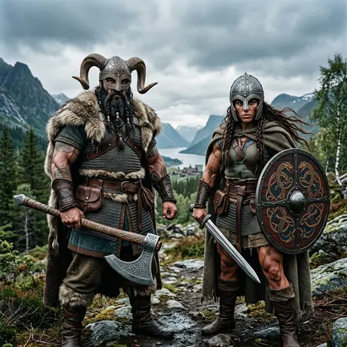 2 Super Strong Viking Warriors in Battle | Viking Strength