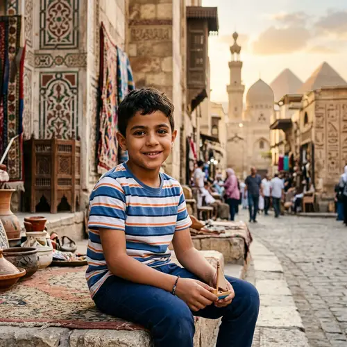 Young Egyptian Boy Portrait | Rich Cultural Background