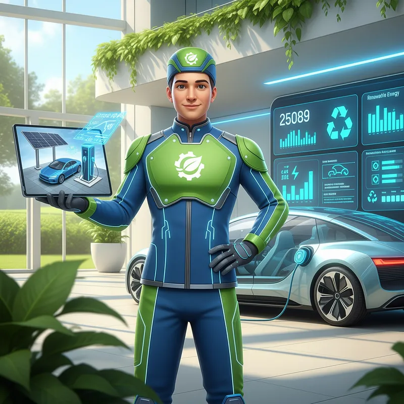 Green Automotive Character for Future Industry