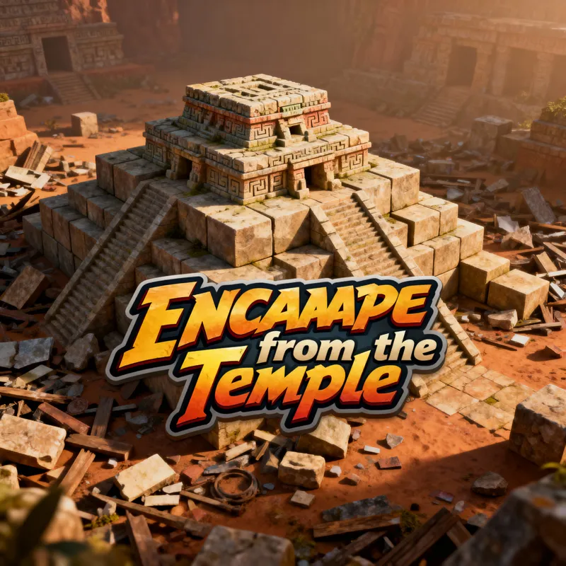 Escape from the Temple: Adventure Game Screen