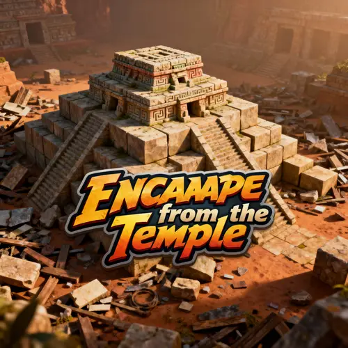 Escape from the Temple: Adventure Game Screen
