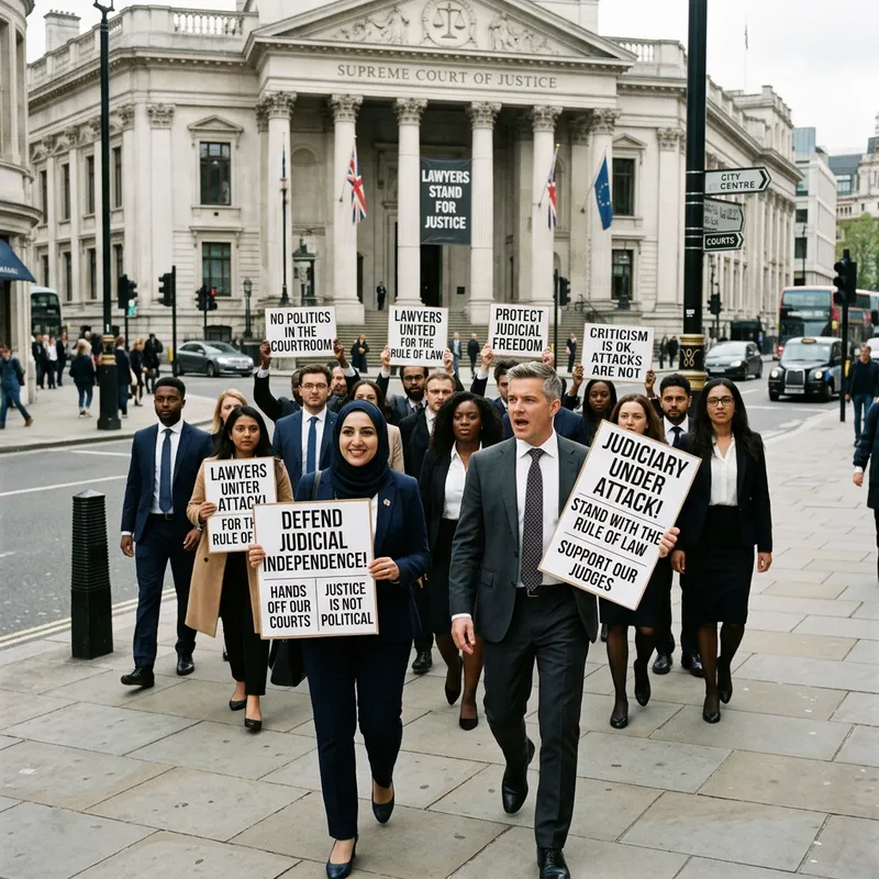Lawyers Demonstrating for Judicial Independence Lawyers Demonstrating for Judicial Independence