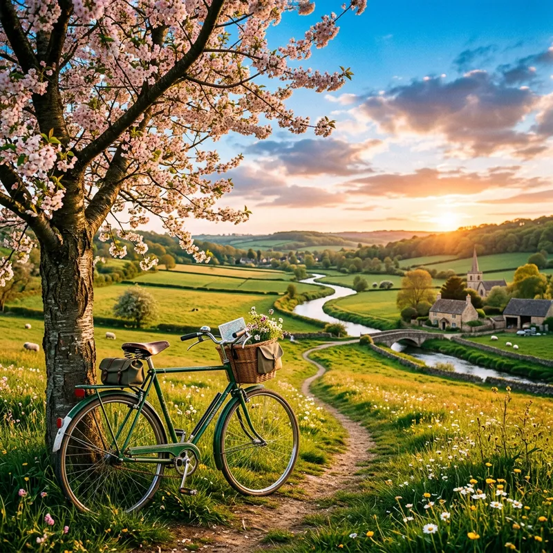 Scenic Bicycle Adventures in Tranquil Landscapes