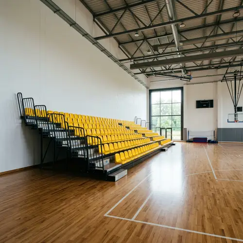 Telescopic Bleachers in Indoor Sports Hall