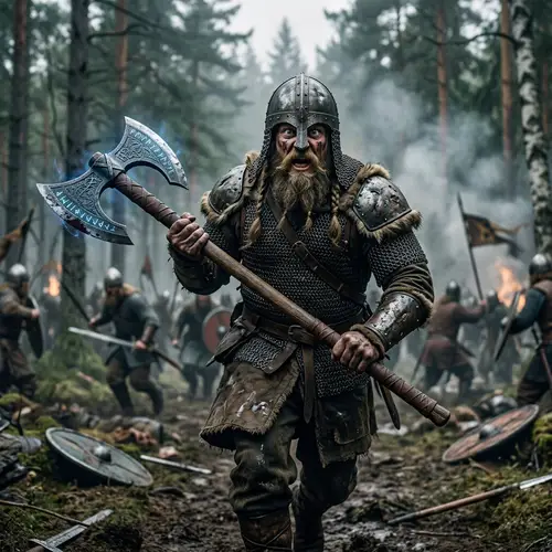 Ancient Norse Berserker with Two-Handed Axe | Legendary Warrior