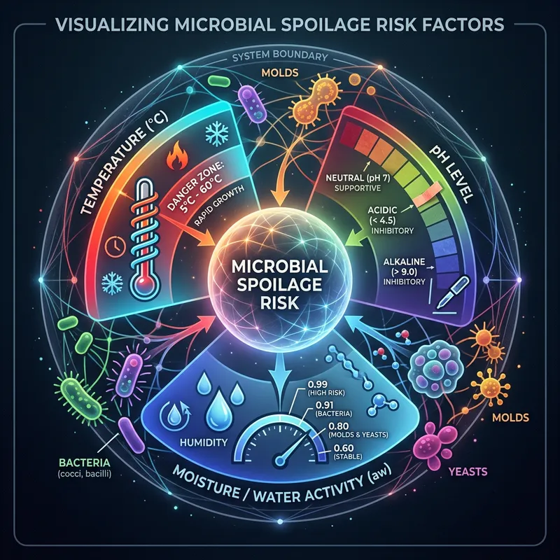 Microbial Spoilage Risk Factors Visualization