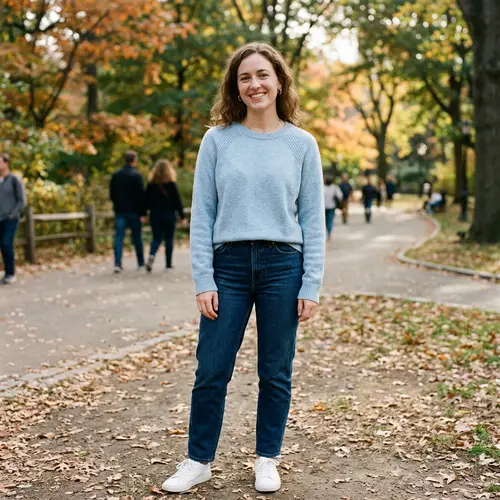 Light Blue Raglan Sleeve Pullover for Women