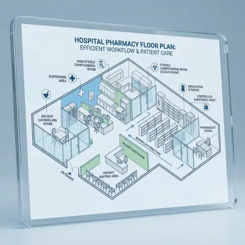 Hospital Pharmacy Floor Plan | Efficient & Modern Design