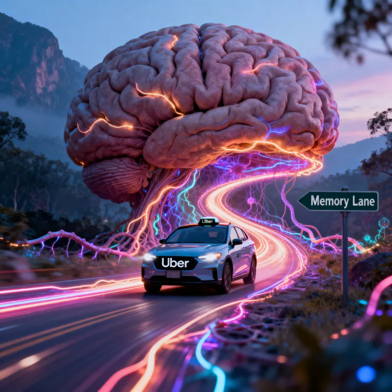 Surreal Journey: Uber in the Human Brain
