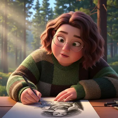 Pixar-Style Artwork by a 24-Year-Old Girl