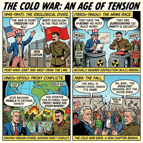 Explore Cold War Through Comic Strips