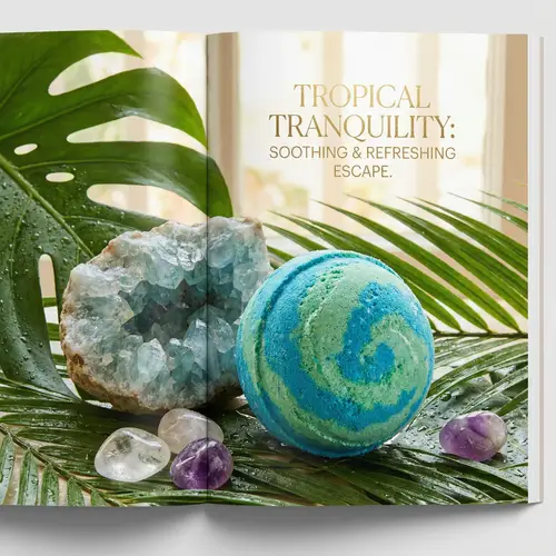 Luxury Aquamarine Geode & Bath Bomb Collection