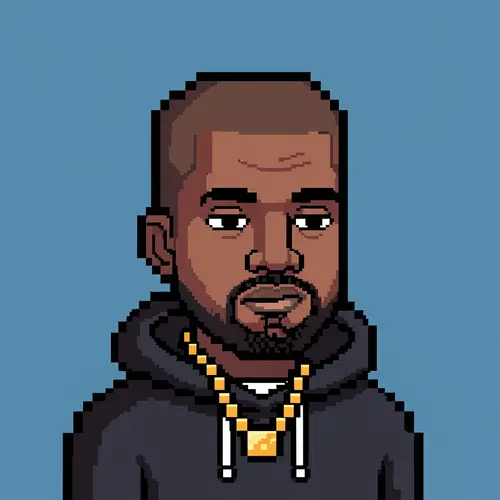Cute Pixel Art of Kanye West