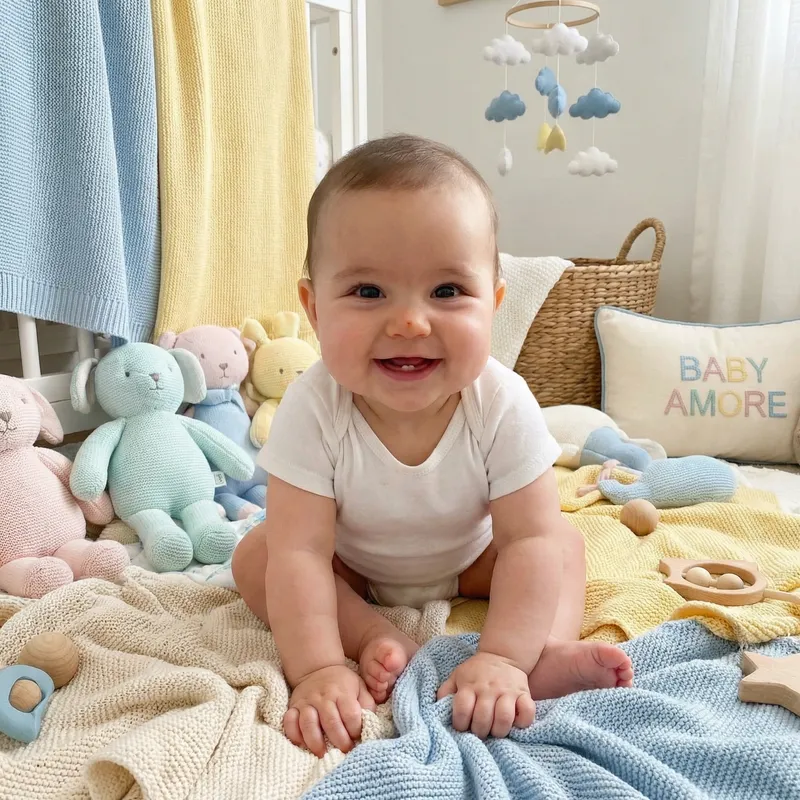 Cute and Happy Baby: The Essence of Baby Amore