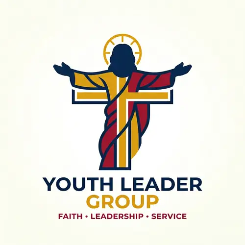 Trendy Jesus Silhouette Youth Logo Design