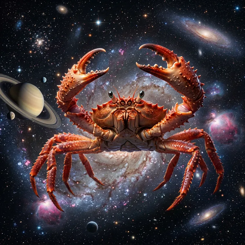 King Crab in Space: Realistic Extraterrestrial Creature