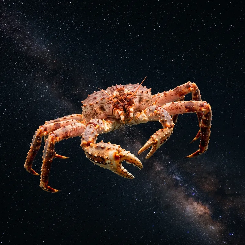 Giant King Crab in Space - Realistic Extravaganza