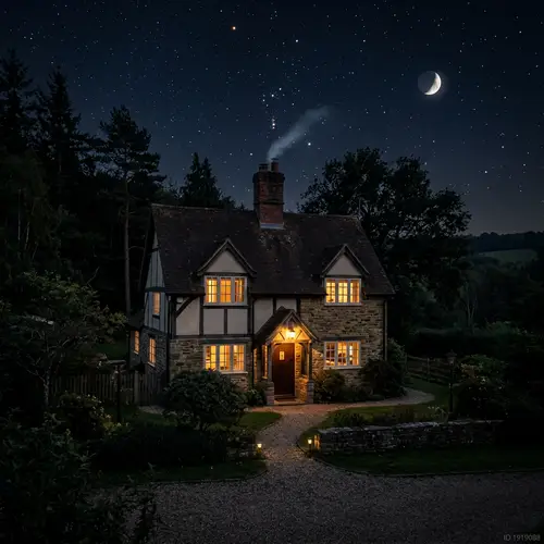 A House in the Night - Enchanting Atmosphere