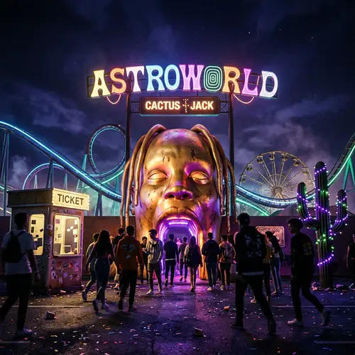 Astroworld Inspired Art by Travis Scott