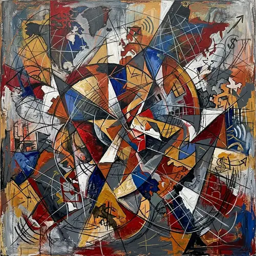 Abstract Representation of Current Affairs | Artwork