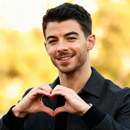 Joe Jonas Doing the Korean Heart