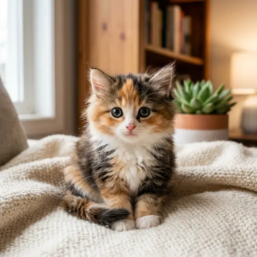 Adorable Fluffy Kitten - Cute Domestic Feline | Website Name