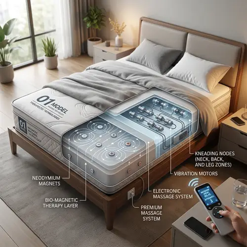 Magnetic Mattress with Electronic Massage