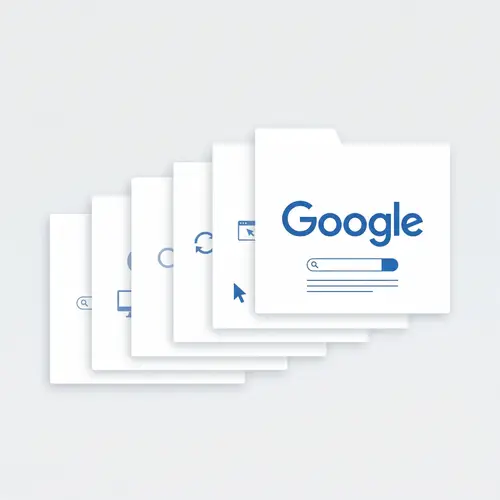 Modern Design Featuring Google Logo in Blue Hue