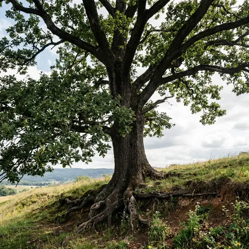Symbolic Oak Tree: Strength & Resilience Against Adversity