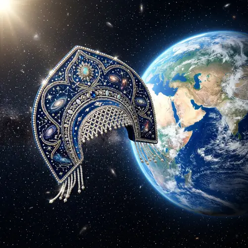 Cosmic Kokoshnik: Beautiful Headdress in Space