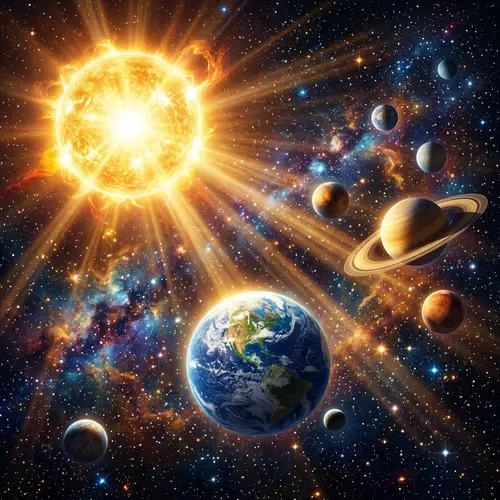 Sunshine in Space: Stars and Planets Art