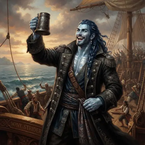 Undine Pirate Captain: A Da Vinci Inspired Artwork