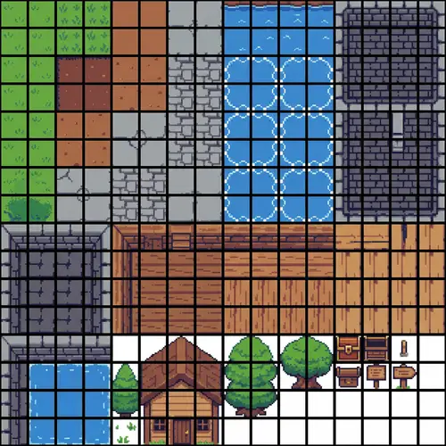 16x16 Pixel Art Tileset Conversion