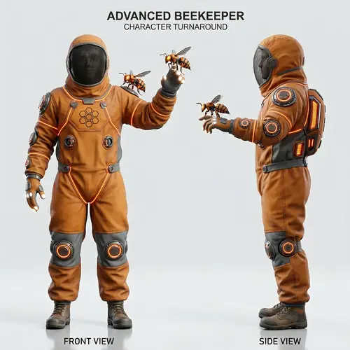 Advanced Beekeeper 3D Model Design
