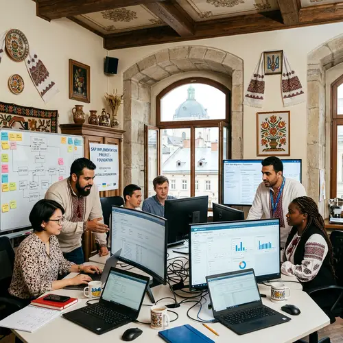 SAP Implementation at Charitable Foundations in Ukraine - Tech Setup Visual