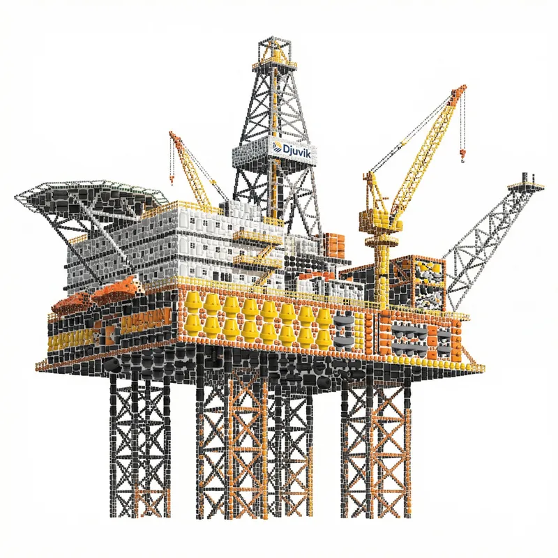 Djuvik Clamps Mosaic Oil Platform Creation