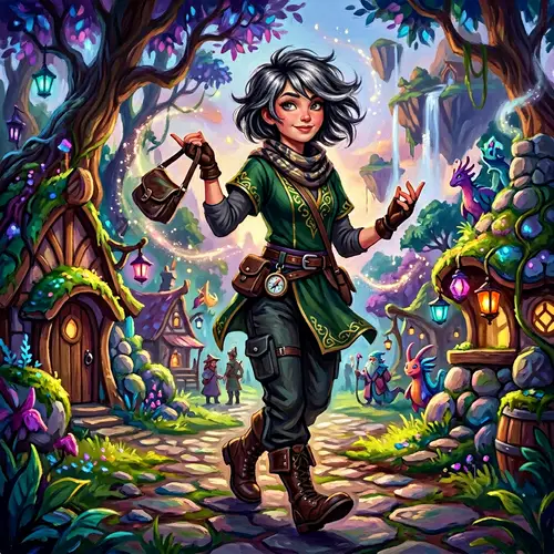 Whimsical Fantasy Art of a Young Model