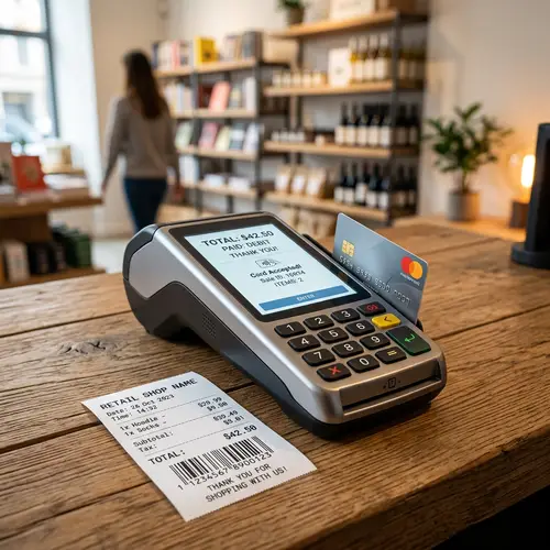 Professional Point of Sale Terminal with Card Slot and Display Screen