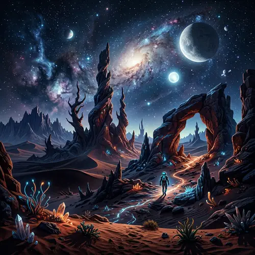 Otherworldly Desert Landscape