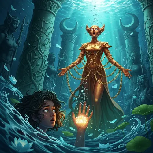 Ethereal Underwater Palace: The First Vision Scene
