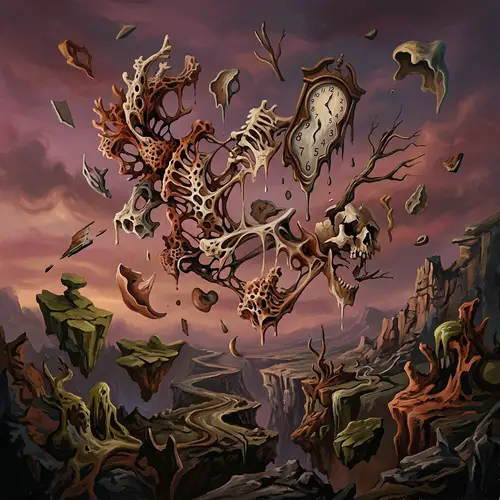 Surreal Dalí-Inspired Abstract Art