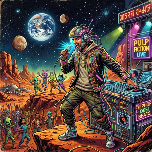 Sci-Fi DJ on Mars: Alien Dance Party