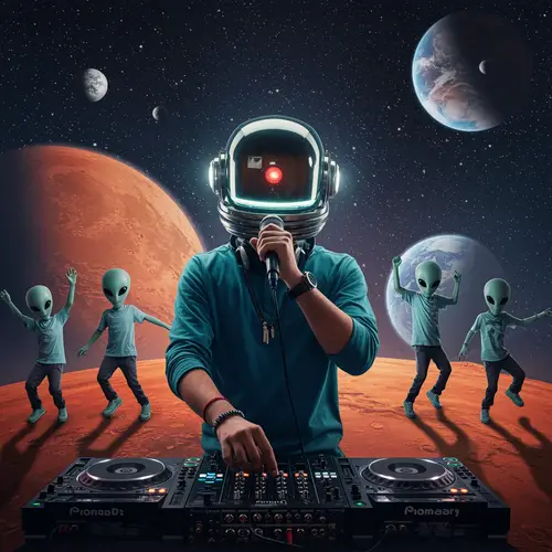 Sci-Fi DJ on Mars: Alien Dance Party