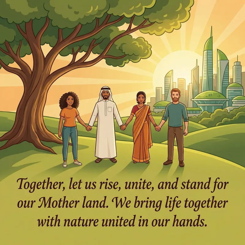 Empowering Message: Rise, Unite, and Stand for Our Mother Land Empowering Message: Rise, Unite, and Stand for Our Mother Land